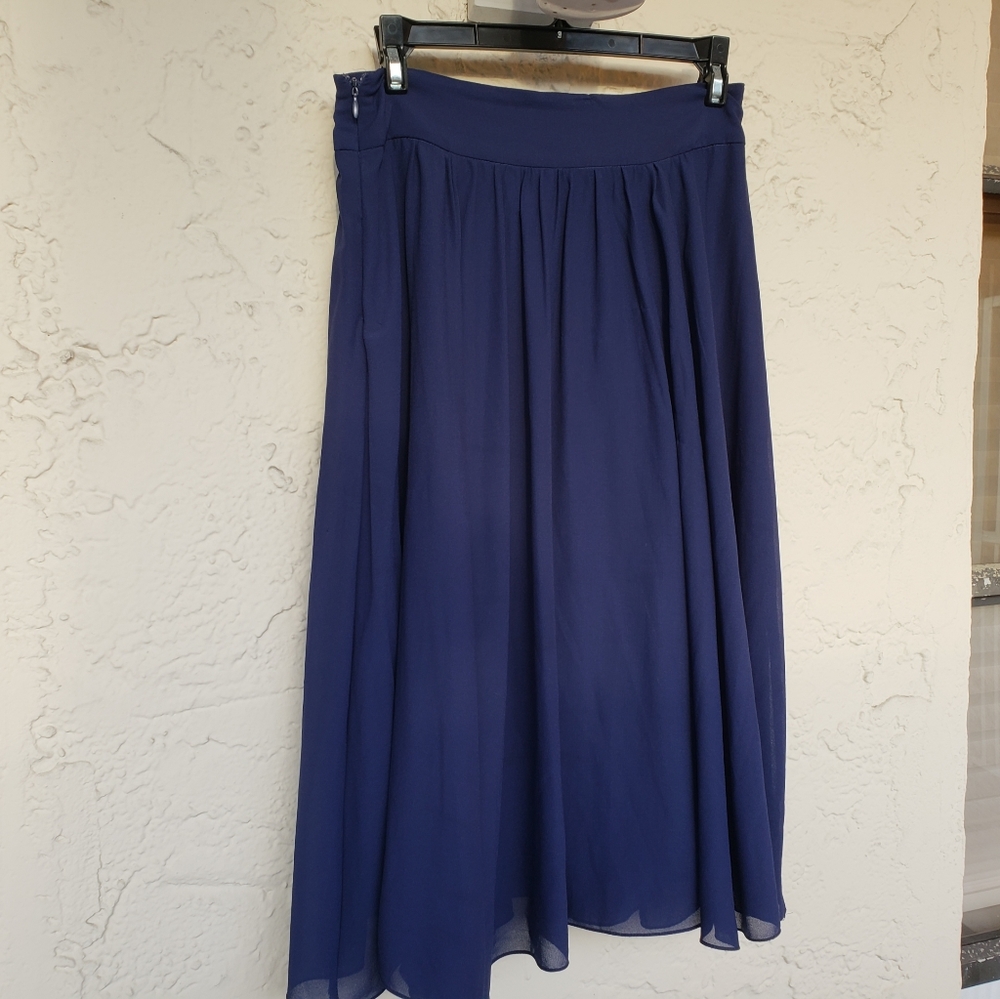 Chiffon Navy Skirt